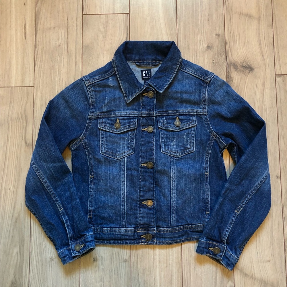 Girl’s Gap Denim denim jean jacket size M (8-9)